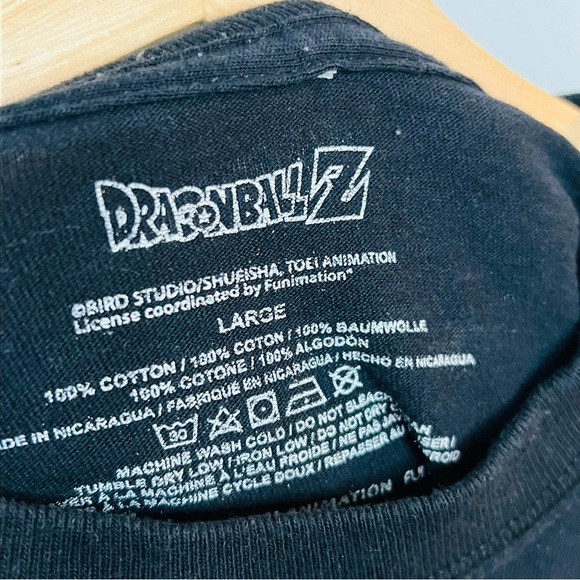 Dragon Ball Z Black Retro Graphic Long Sleeve Tee Large - Picture 2 of 5